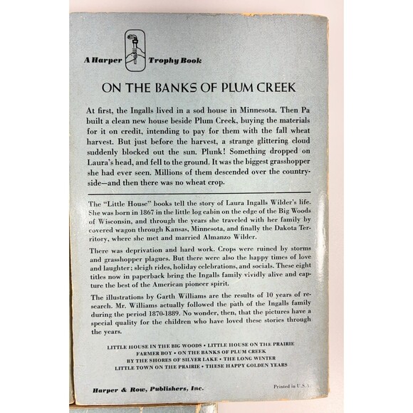 Little House On The Prairie Books Laura Ingalls Wilder Vintage 1971 Blue Set Lot - Picture 13 of 16